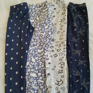4 pcs kid's leggings(mini boden, crewcuts, zara)